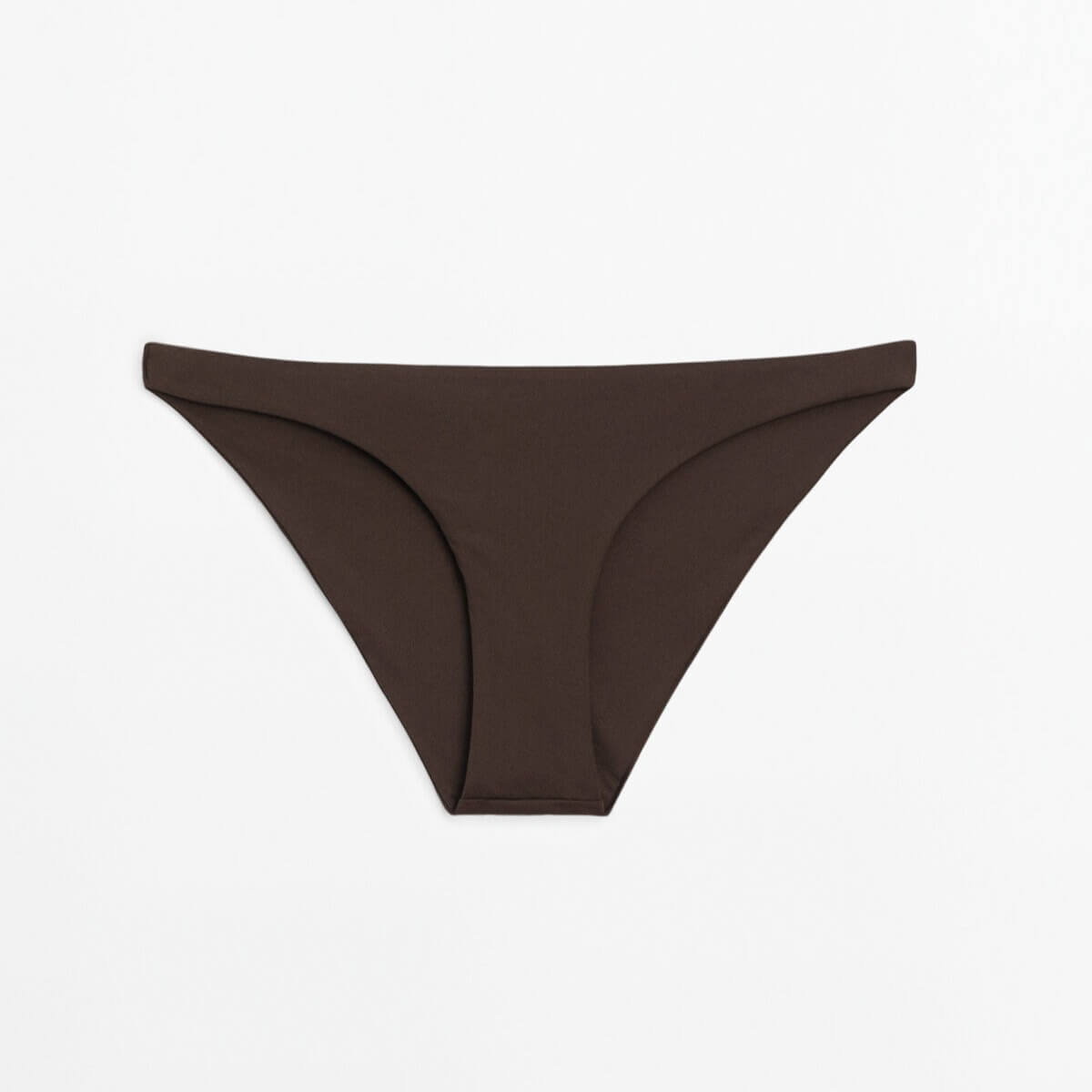Низ купальника Massimo Dutti Plain Bikini, коричневый цена и фото