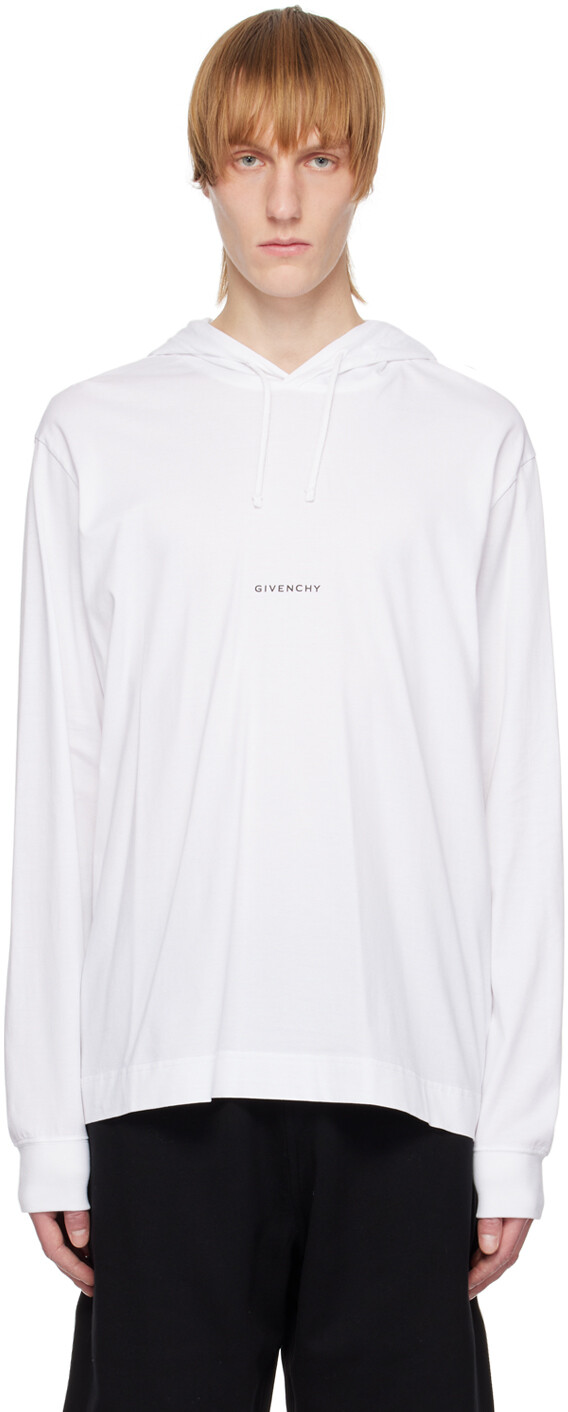 

Белая худи с принтом Givenchy, Белый
