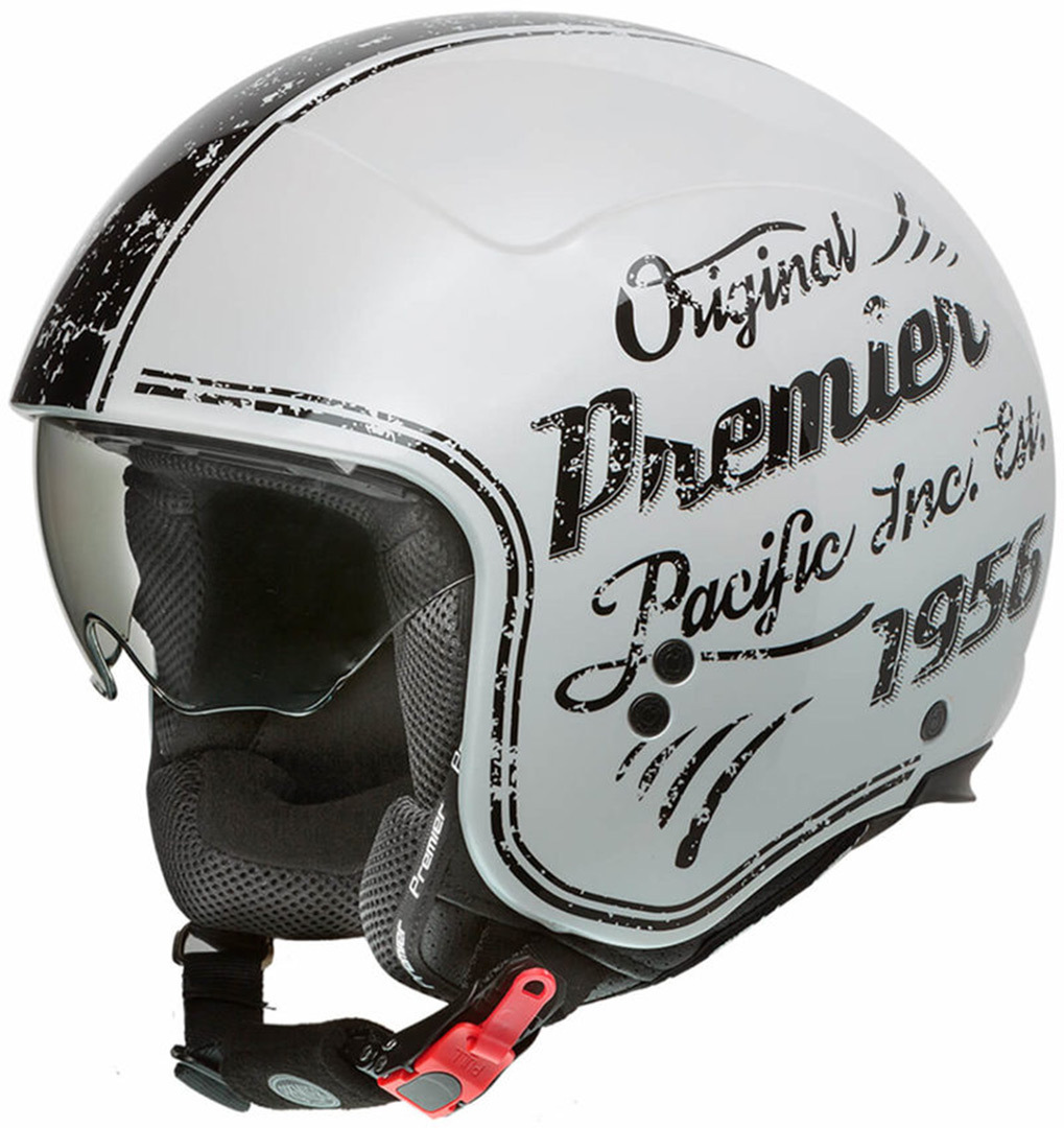 Шлем мотоциклетный Premier Rocker OR 8, белый