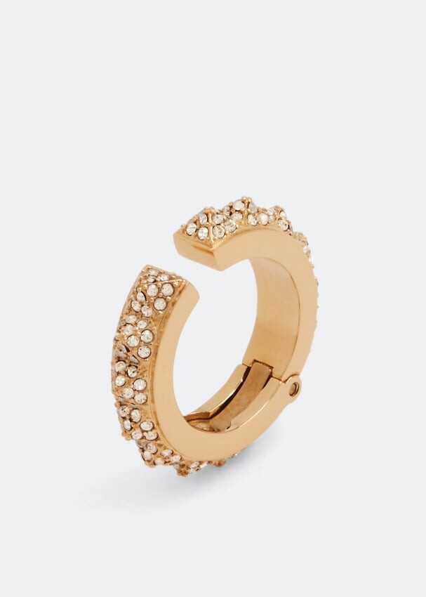 

Серьги VALENTINO GARAVANI Rockstud crystal earcuff, золотой