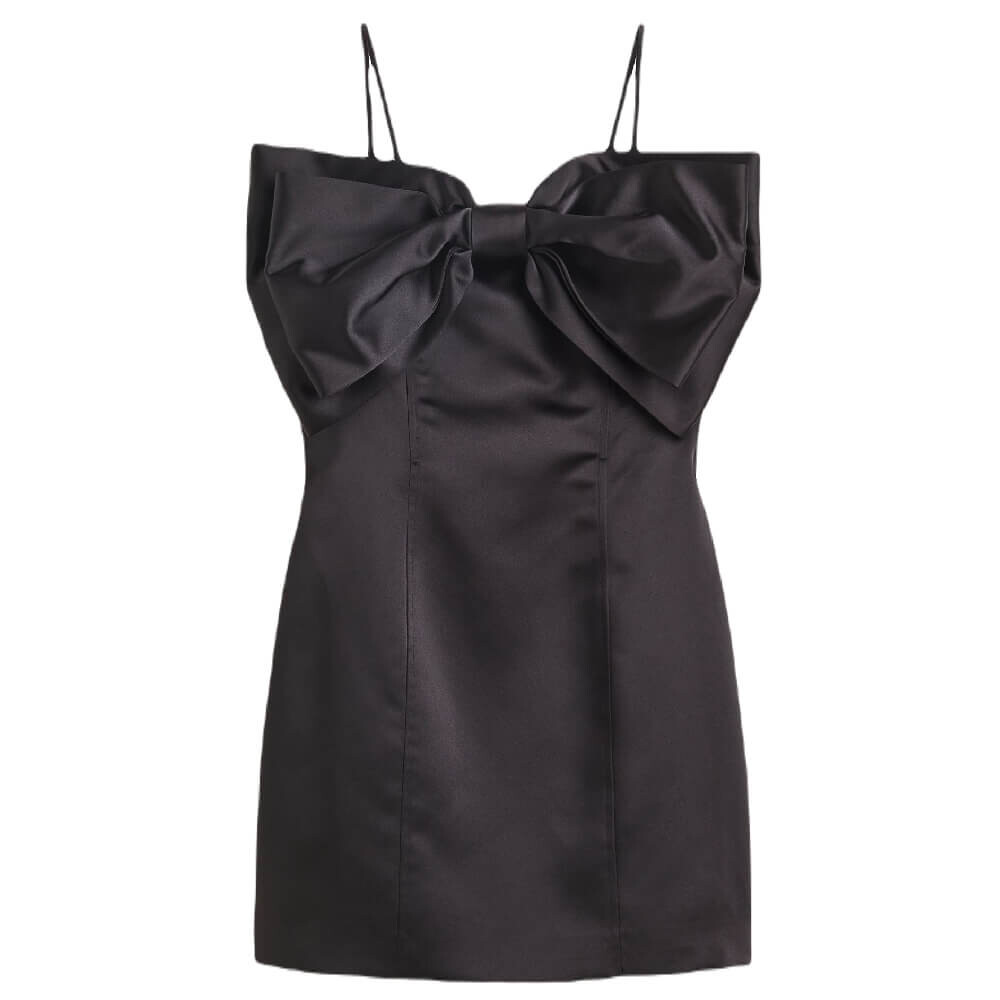 

Платье H&M Fitted With Bow, черный