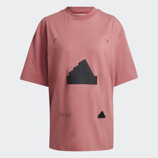

Женская футболка adidas Oversized, темно-розовый