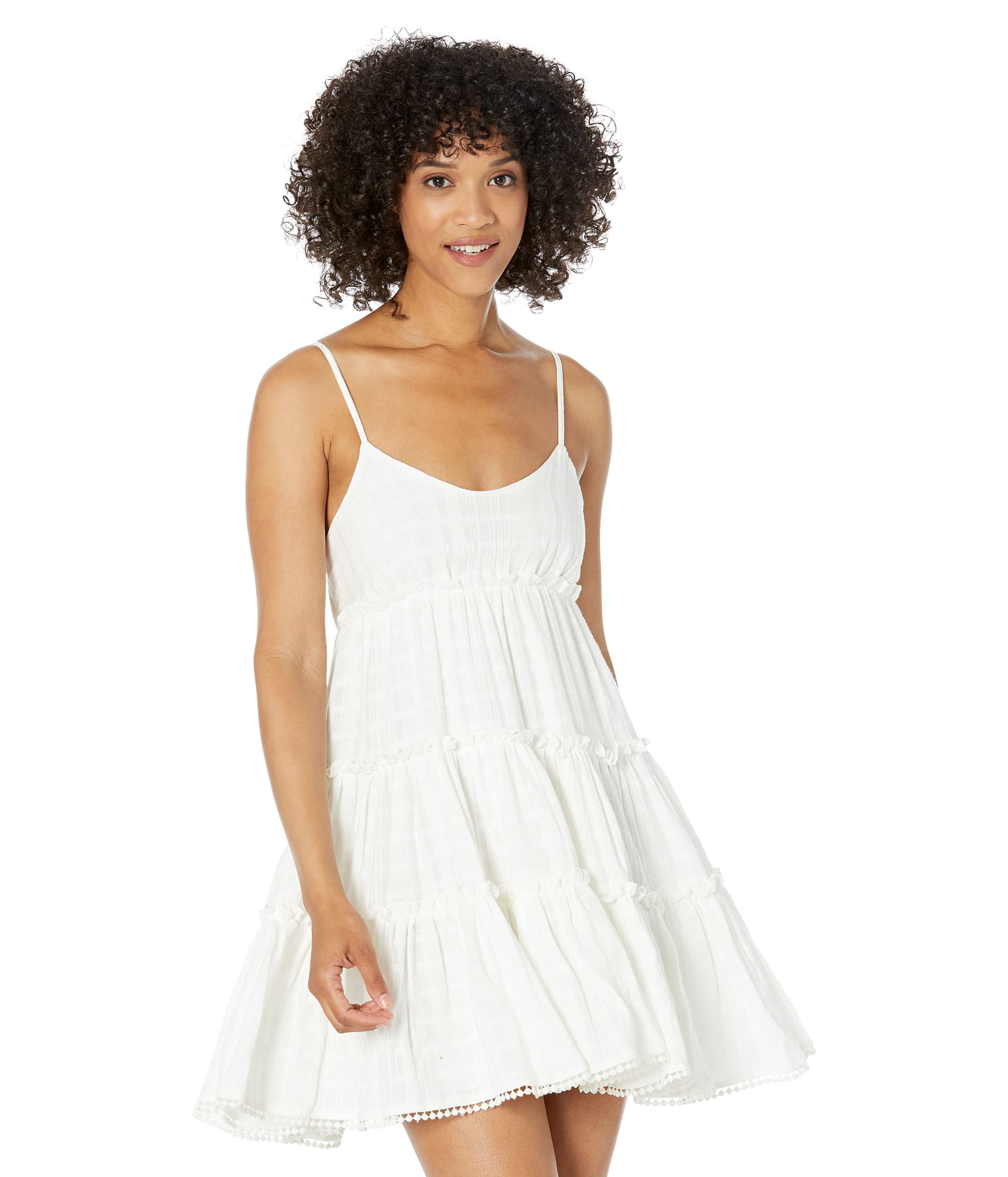 Платье Lucky Brand, Tiered Ruffle Dress платье lucky brand lace tiered mini белый
