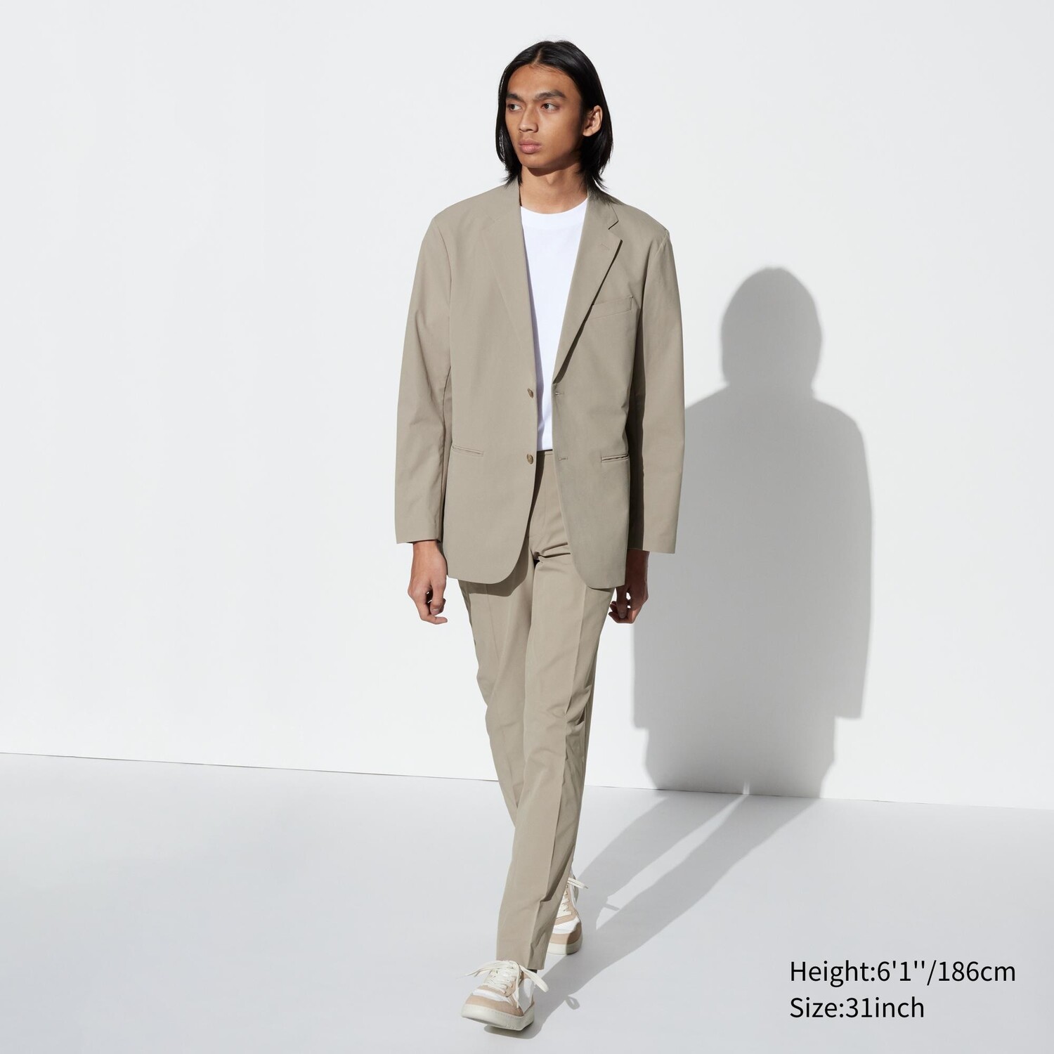 

Брюки airsense (эффект хлопка) UNIQLO, бежевый