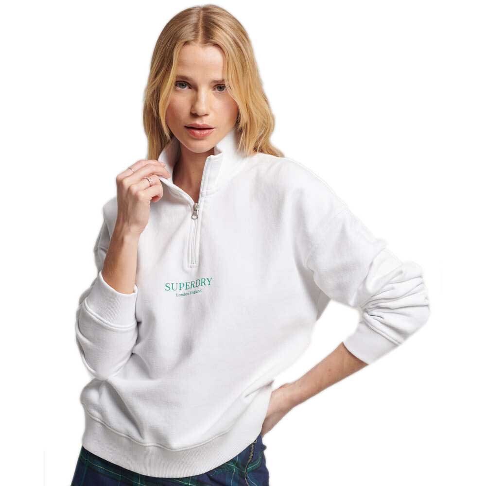 

Толстовка Superdry Code Core Sport Half Zip, белый