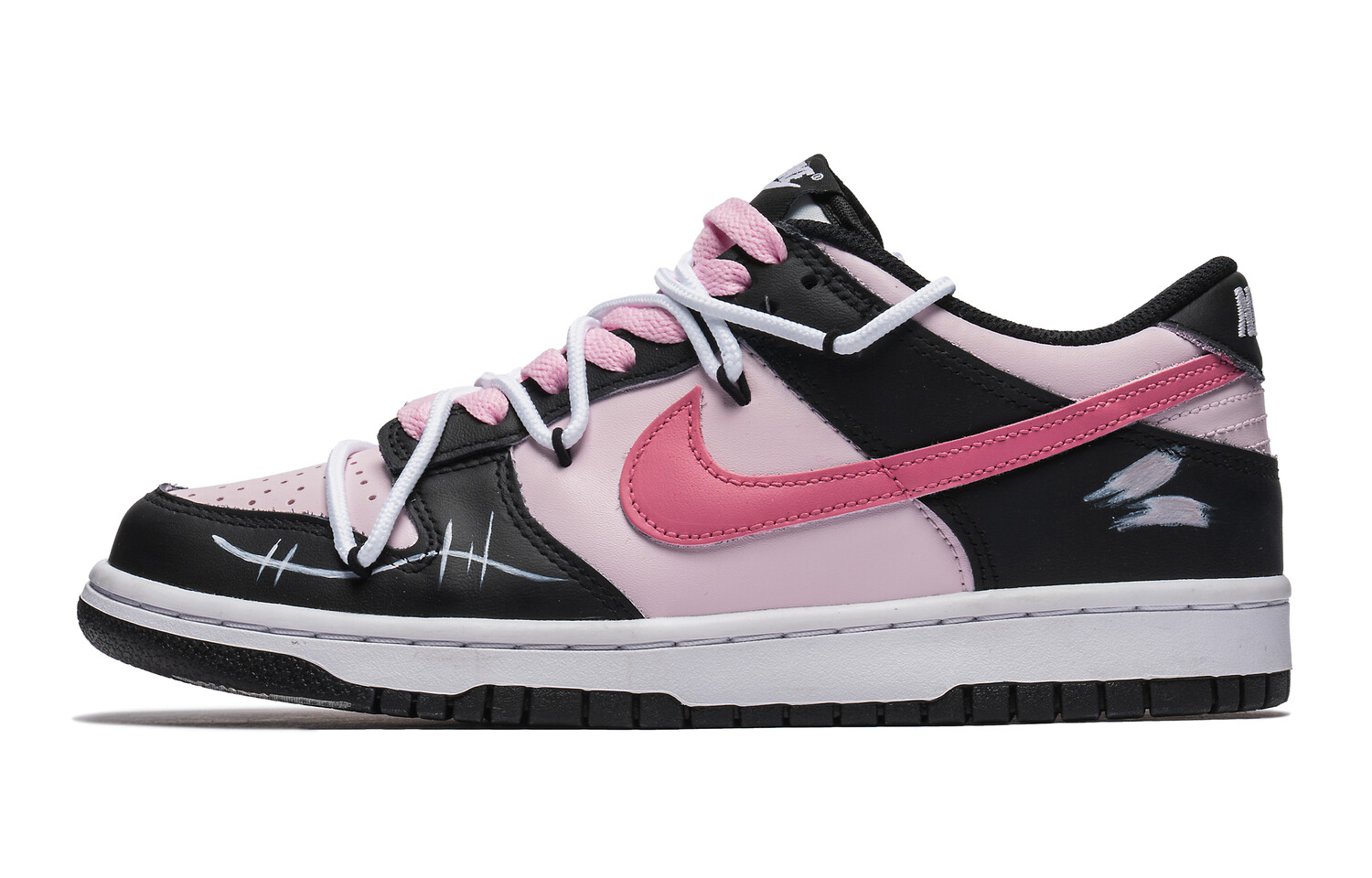 

Кроссовки для скейтбординга Dunk женские с низким верхом, черные/розовые Nike, Черный, Кроссовки для скейтбординга Dunk женские с низким верхом, черные/розовые Nike