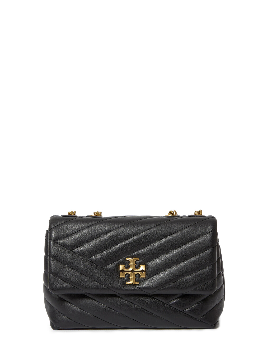 Сумка Tory Burch Kira Chevron Small, черный кошелек tory burch kira chevron черный