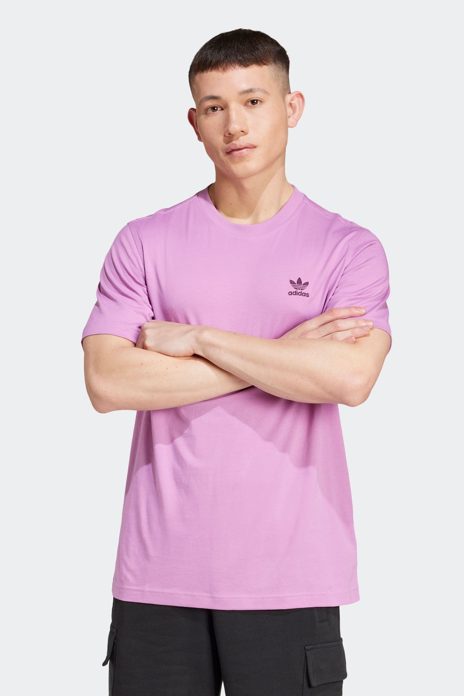 

Футболка Originals trefoil essentials из 100% хлопка Adidas Originals, фиолетовый