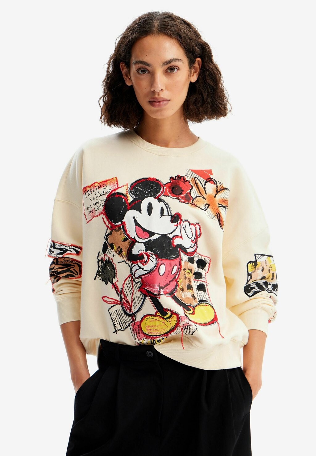 Толстовка MICKEY MOUSE Desigual, цвет white рубашка patchwork mickey mouse desigual белый