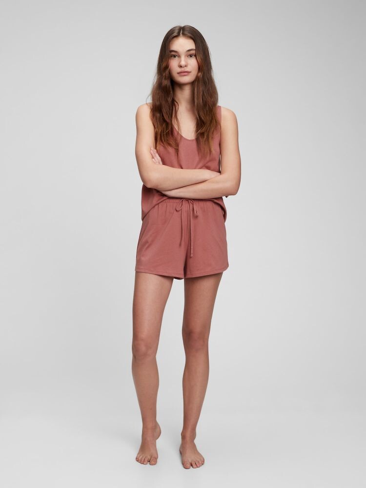 

Органические пижамные шорты Gap, розовый