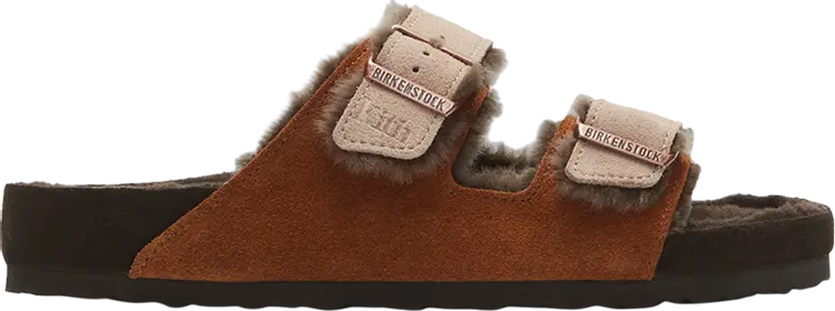 

Сандалии Kith x Arizona Shearling Mink Dark Brown, коричневый