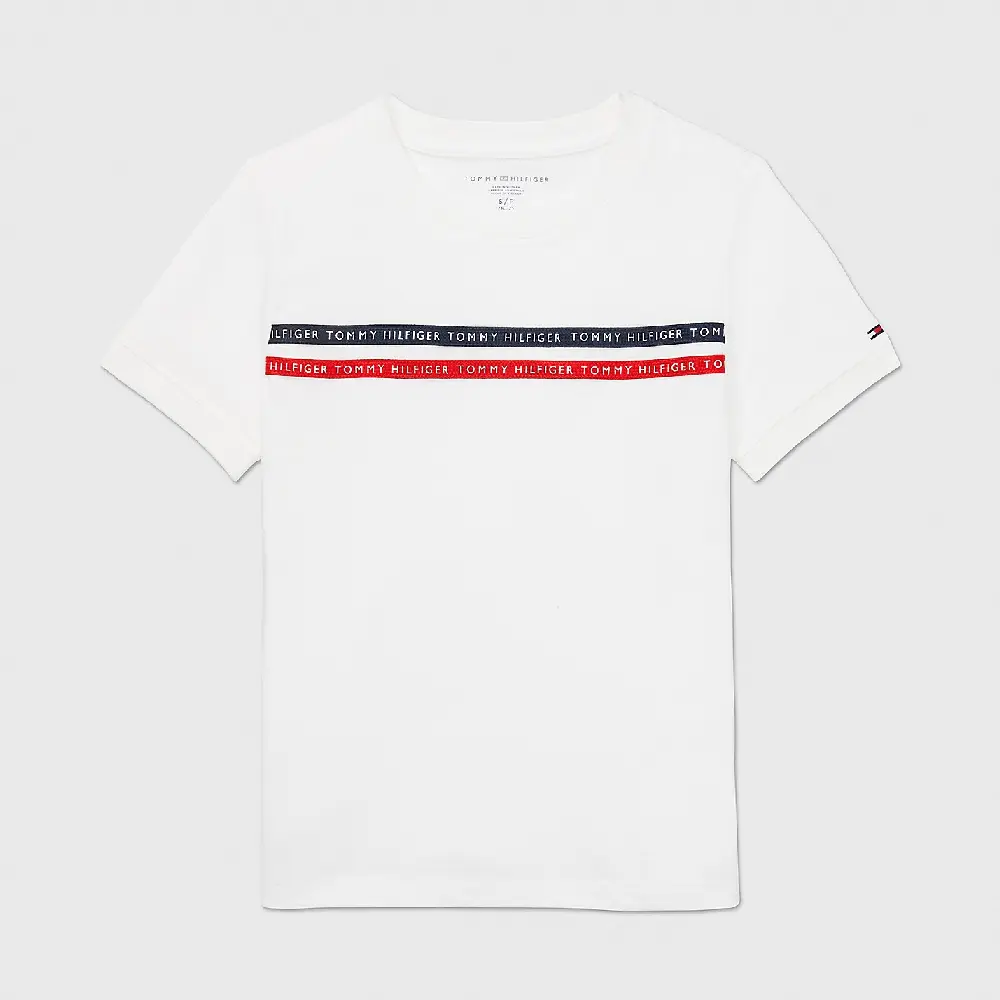 

Футболка Tommy Hilfiger Kids' Logo Tape, белый