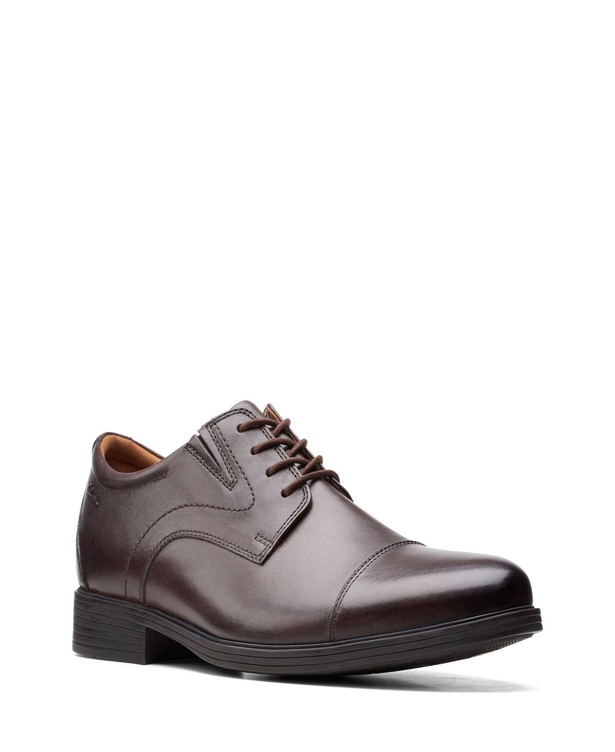 

Мужские оксфорды whiddon cap-toe Clarks, темно-коричневый