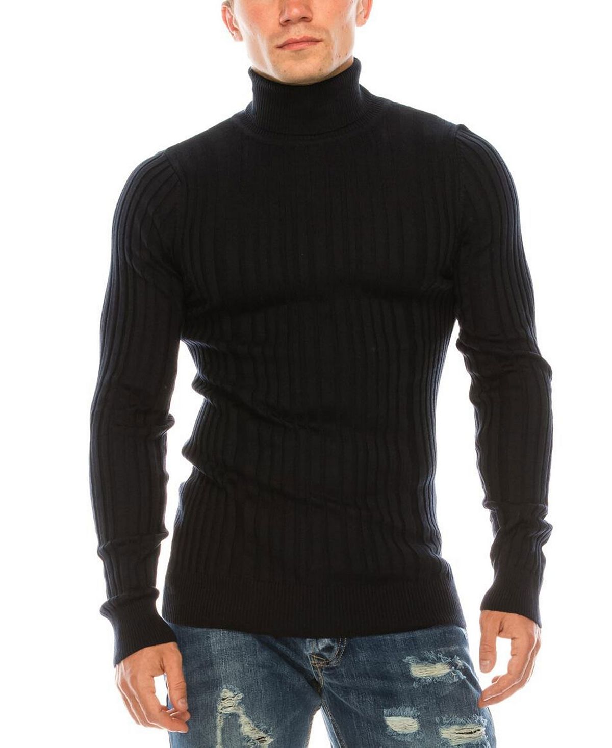 Мужской современный свитер в рубчик RON TOMSON, синий демисезонная куртка ron tomson цвет schwarz