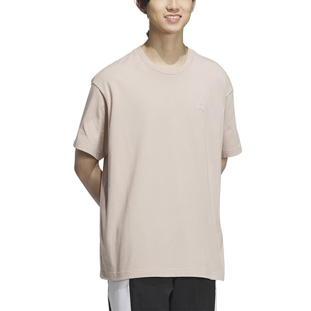

Футболка Adidas Essential Round Neck Short Sleeve, бежевый