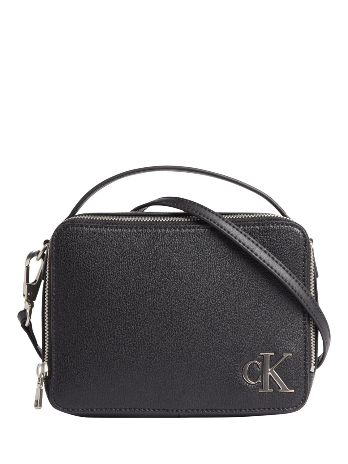 

Сумка через плечо с монограммой Calvin Klein, черная, Черный