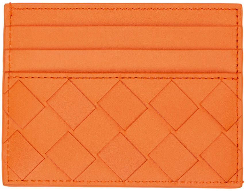 

Оранжевый держатель кредитной карты Bottega Veneta