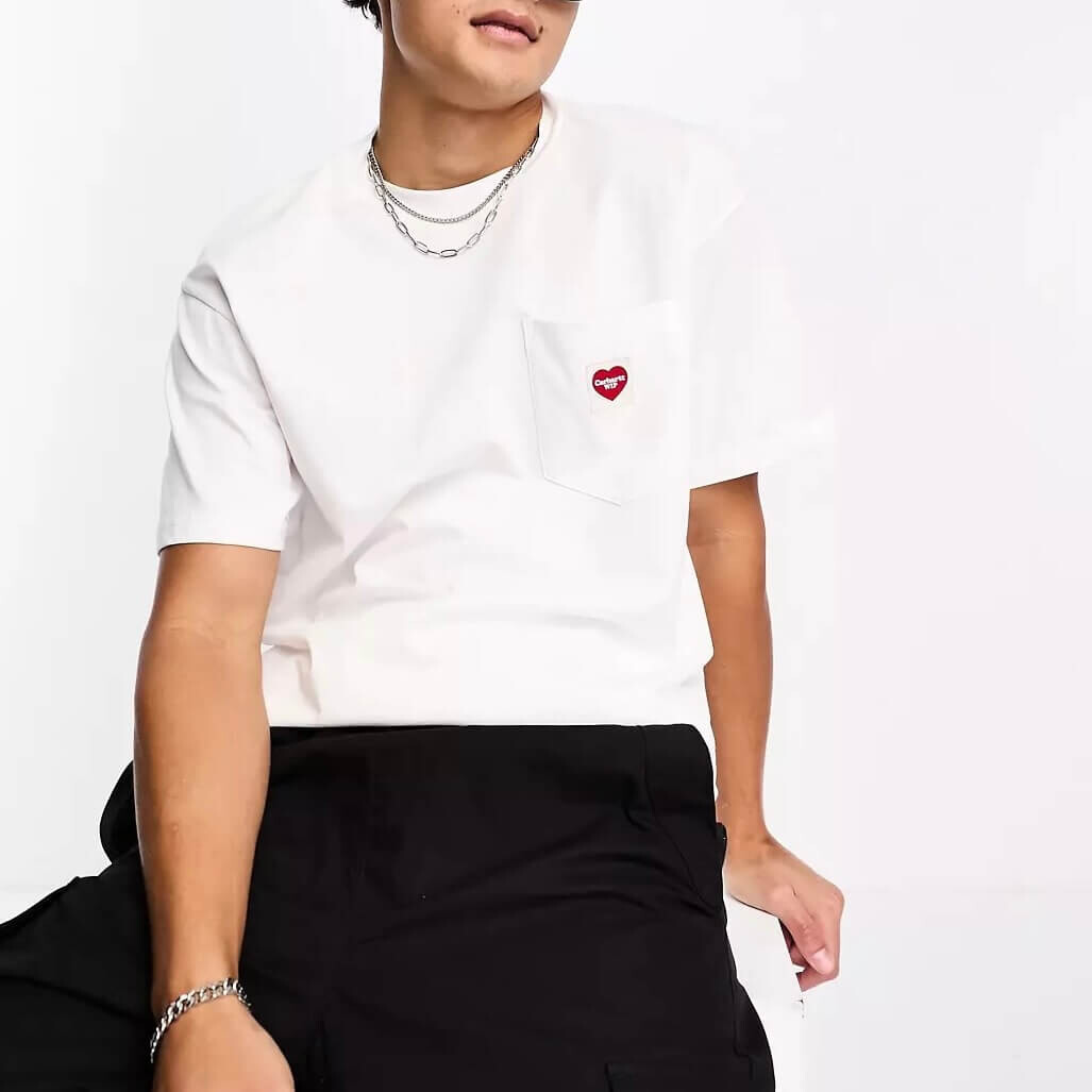 

Футболка Carhartt WIP Heart Pocket, белый