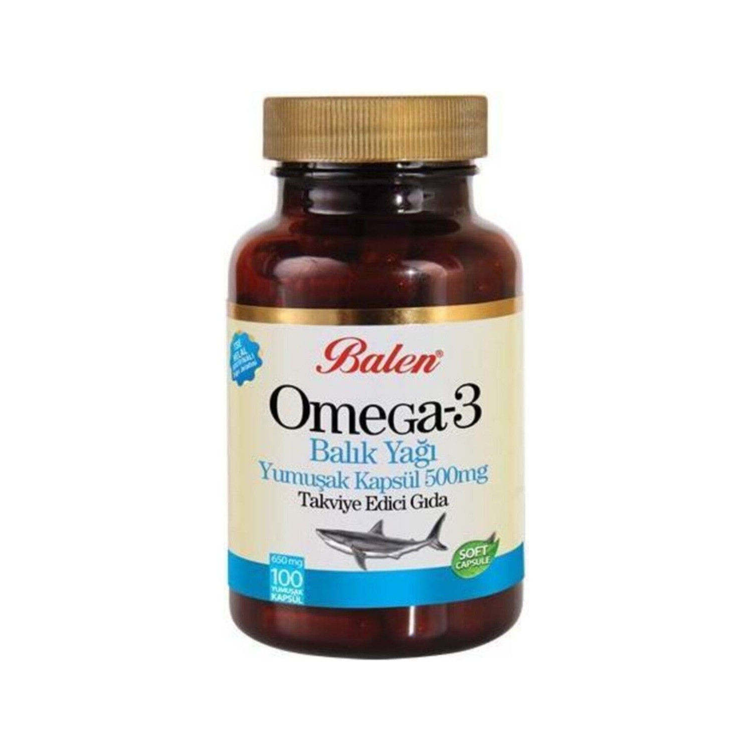 

Balen Omega 3 Omega3 Omega-3 Fish Oil Fish Oil 100KAPSUL X650M