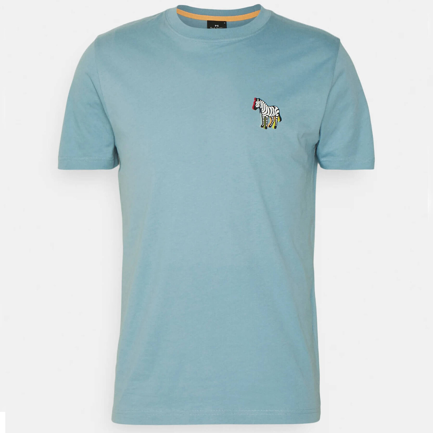 

Футболка PS Paul Smith Zebra Slim Fit Basic, голубой