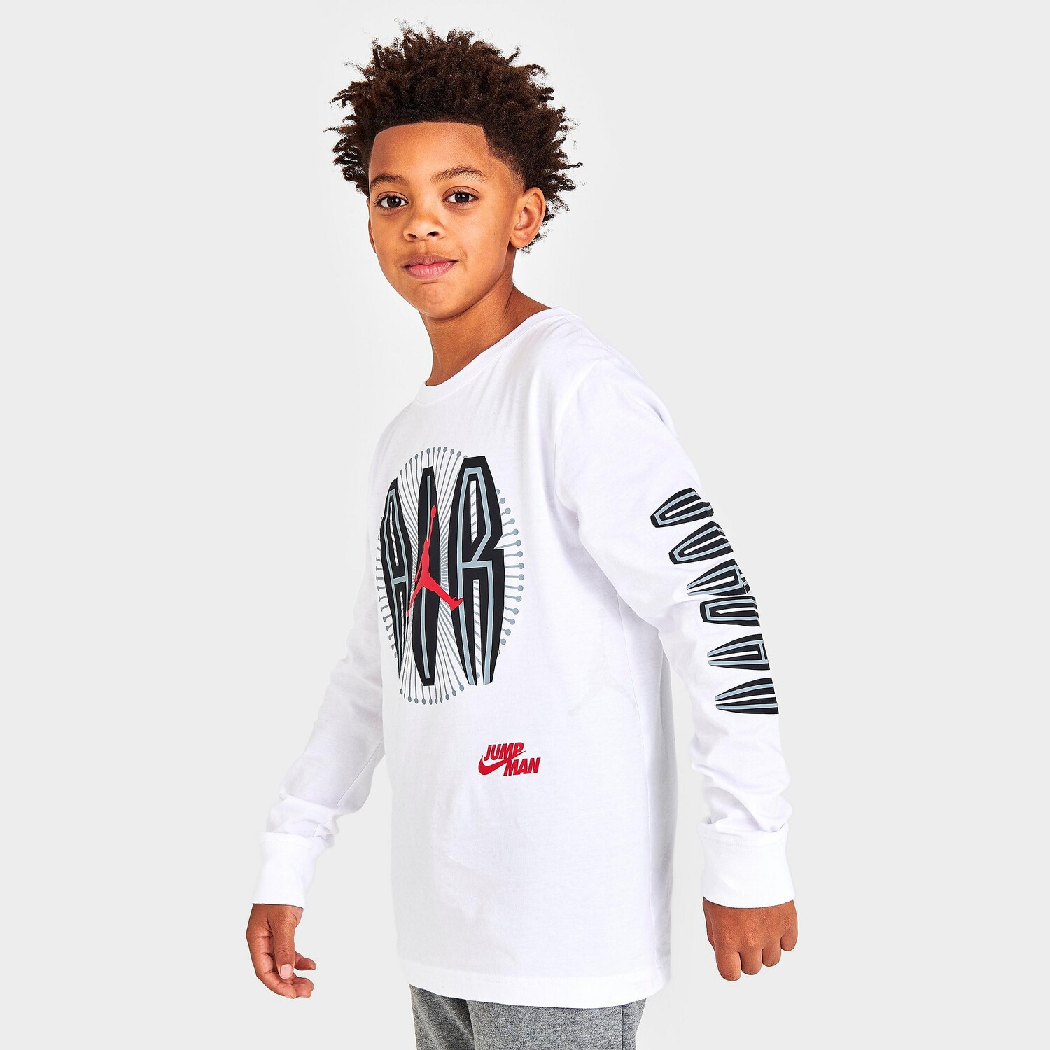

Детская футболка Jordan MJ MVP Air Burst с длинными рукавами, белый