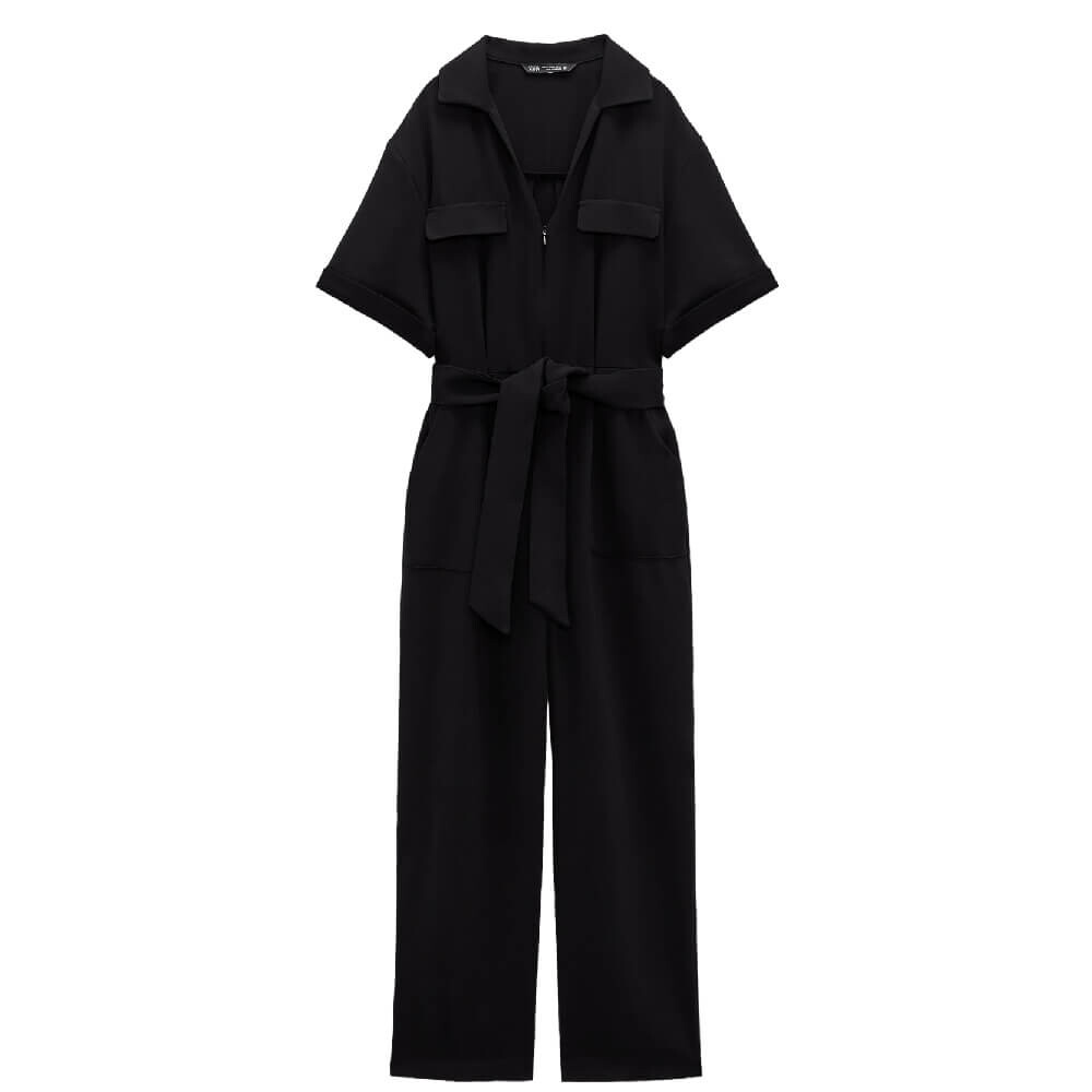 

Комбинезон Zara Zip And Belt, черный