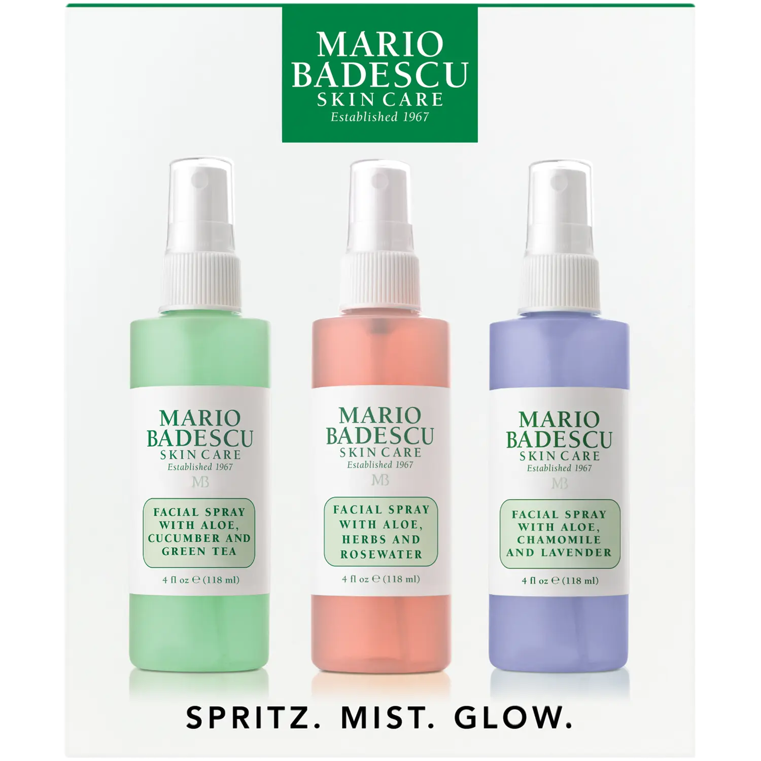 

Mario Badescu набор: мист для лица, 3x118 мл