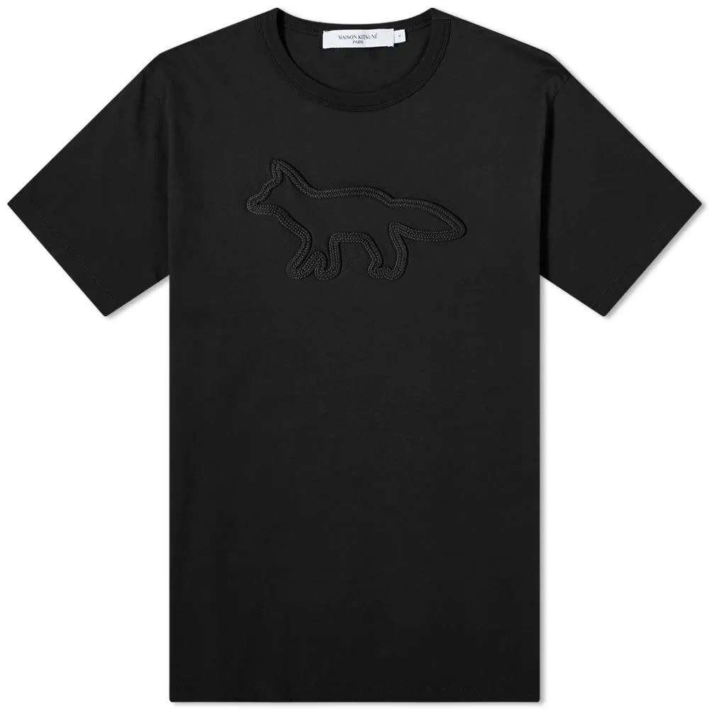 

Футболка Maison Kitsune Contour Fox Patch Relaxed Tee, Черный