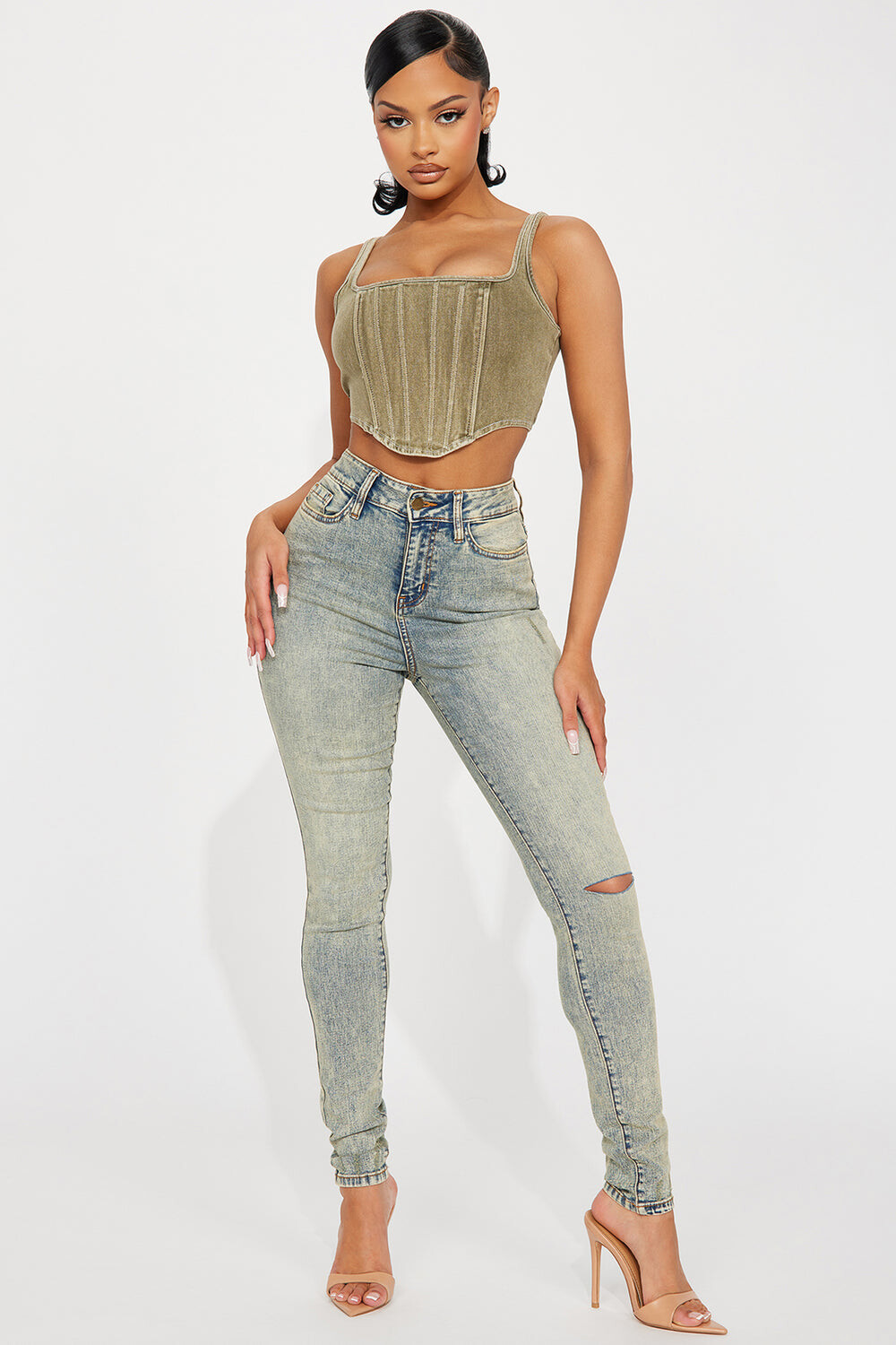 

Джинсы скинни Fashion Nova WR23P1062T, синий