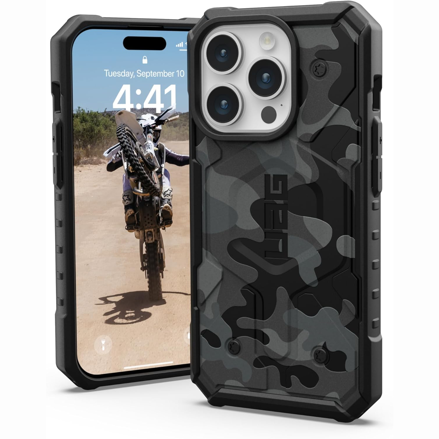 Чехол UAG Pathfinder для iPhone 15 Pro, SE Midnight Camo – купить с  доставкой из-за рубежа через платформу «CDEK.Shopping»