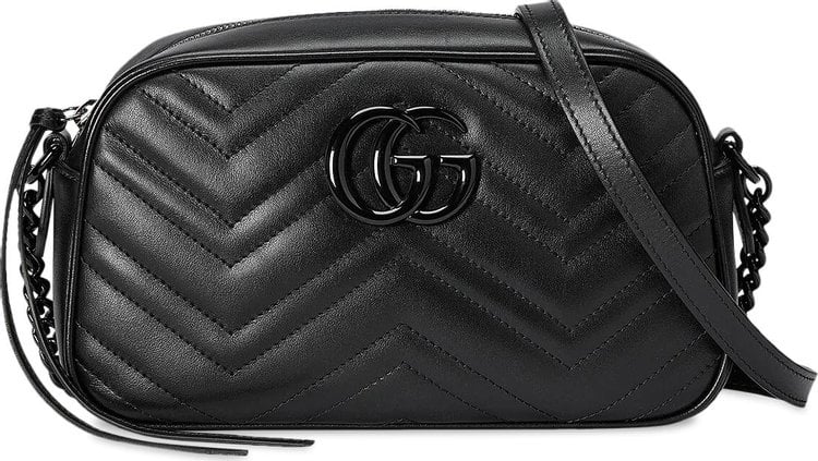 Сумка Gucci Gg Marmont Small Shoulder Bag Black, черный - фото