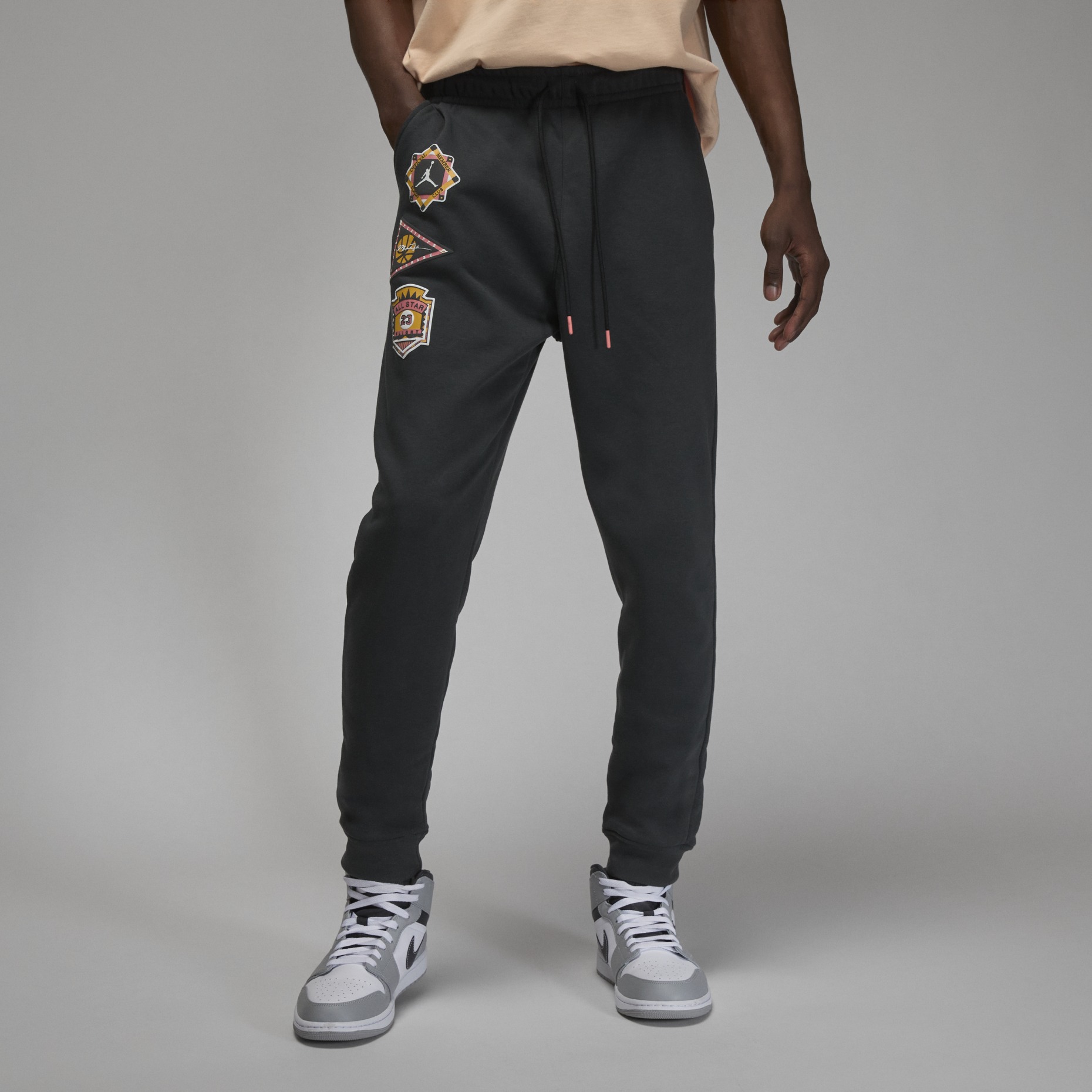Брюки Nike Jordan Flight MVP Men's Knitted, серо-черный