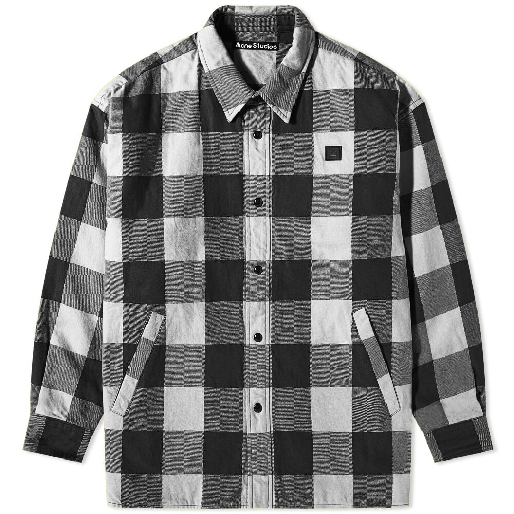 

Утепленная куртка для лица в клетку Oriol Buffalo Check Acne Studios, Серый
