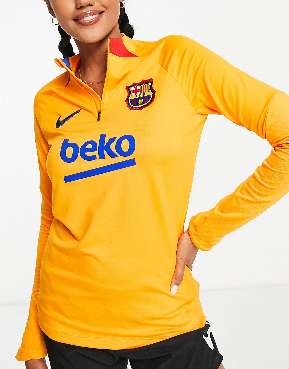 

Желтая молния на половину длины Nike Football Strike FC Barcelona, Желтый