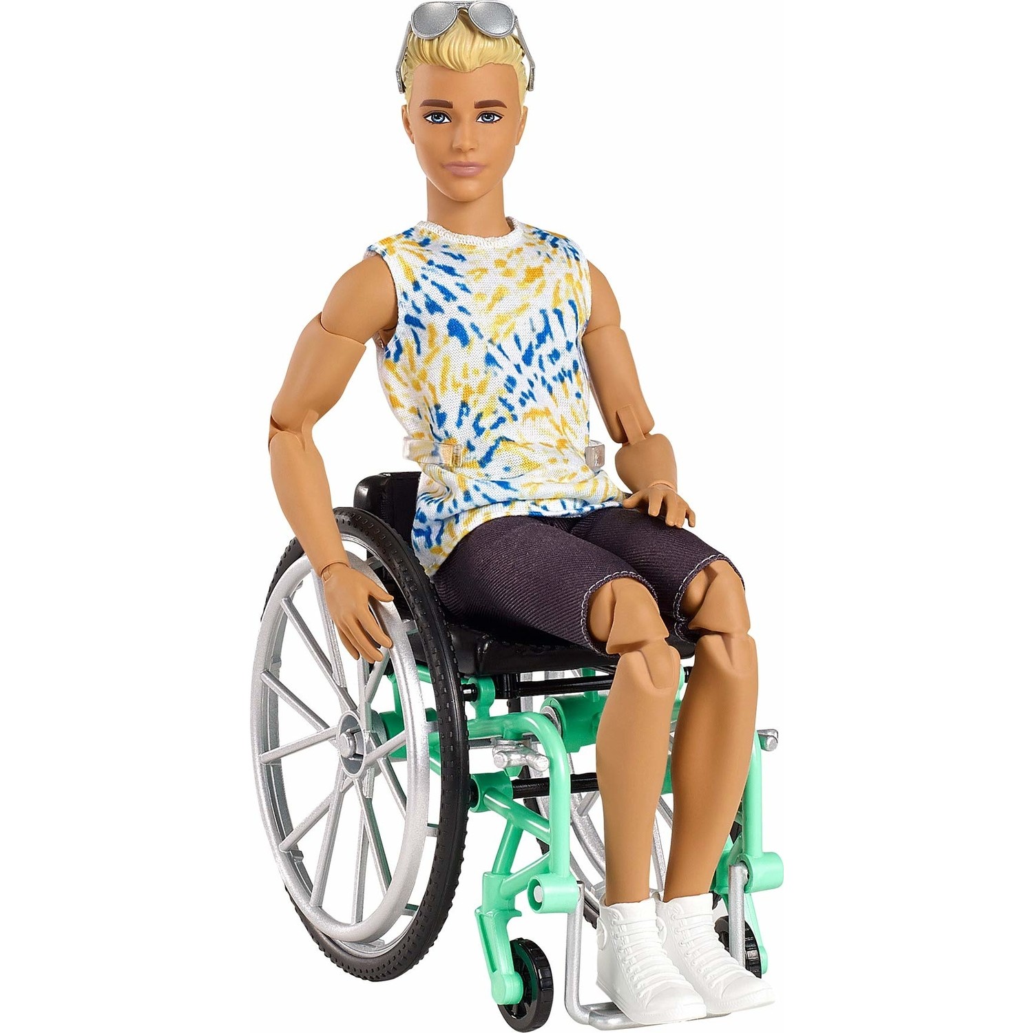 цена Кукла Barbie Кен на ивалидной коляске