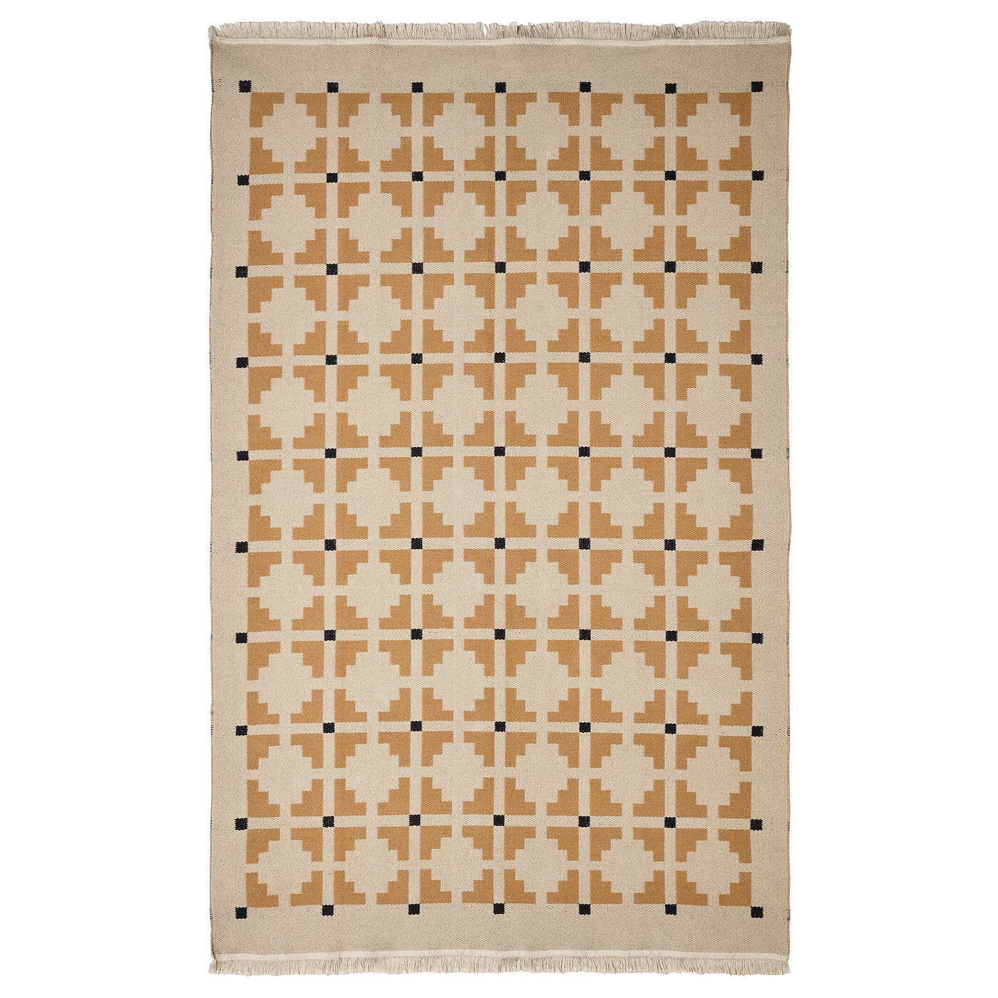 

Ковер тканый Ikea Telegraflinje, 200х300 желтый/бежевый