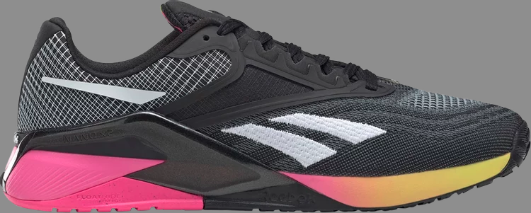 Кроссовки nano x2 'black atomic pink' Reebok, черный - фото