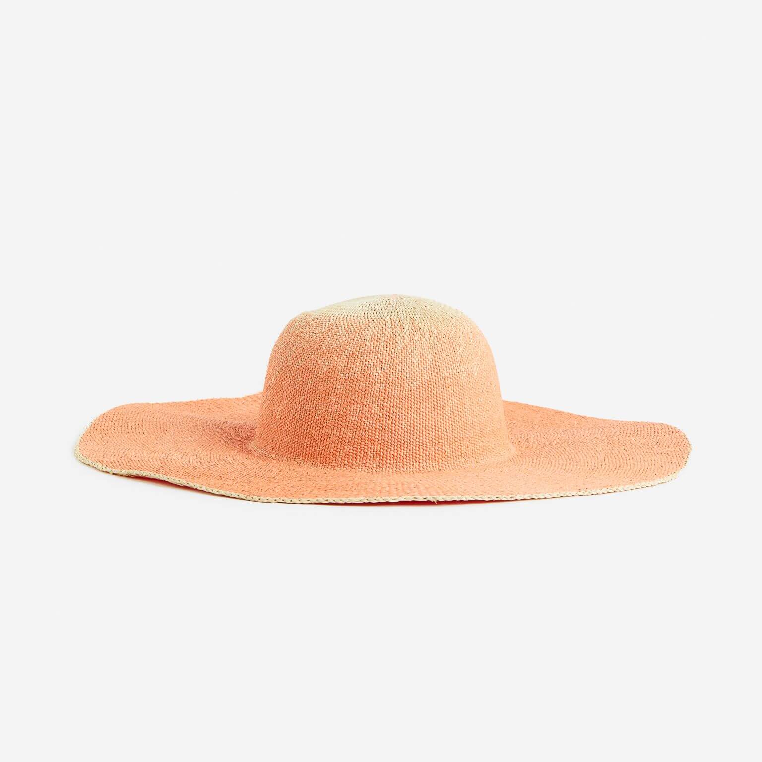 Шляпа соломенная H&M Wide Brim, красно-желтый - фото