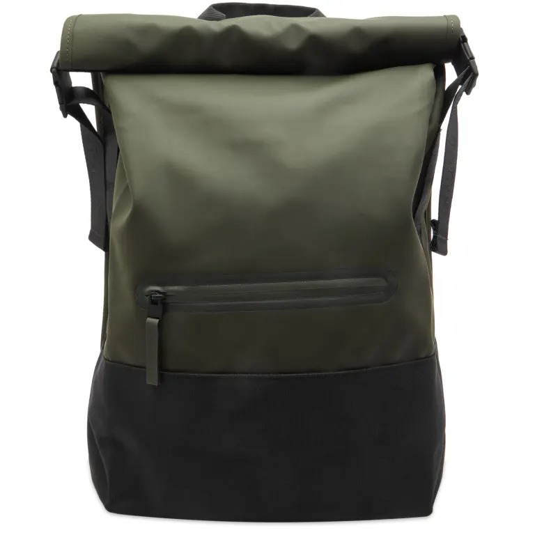 Рюкзак Rains Trail Rolltop, темно-зеленый рюкзак rains rolltop rucksack