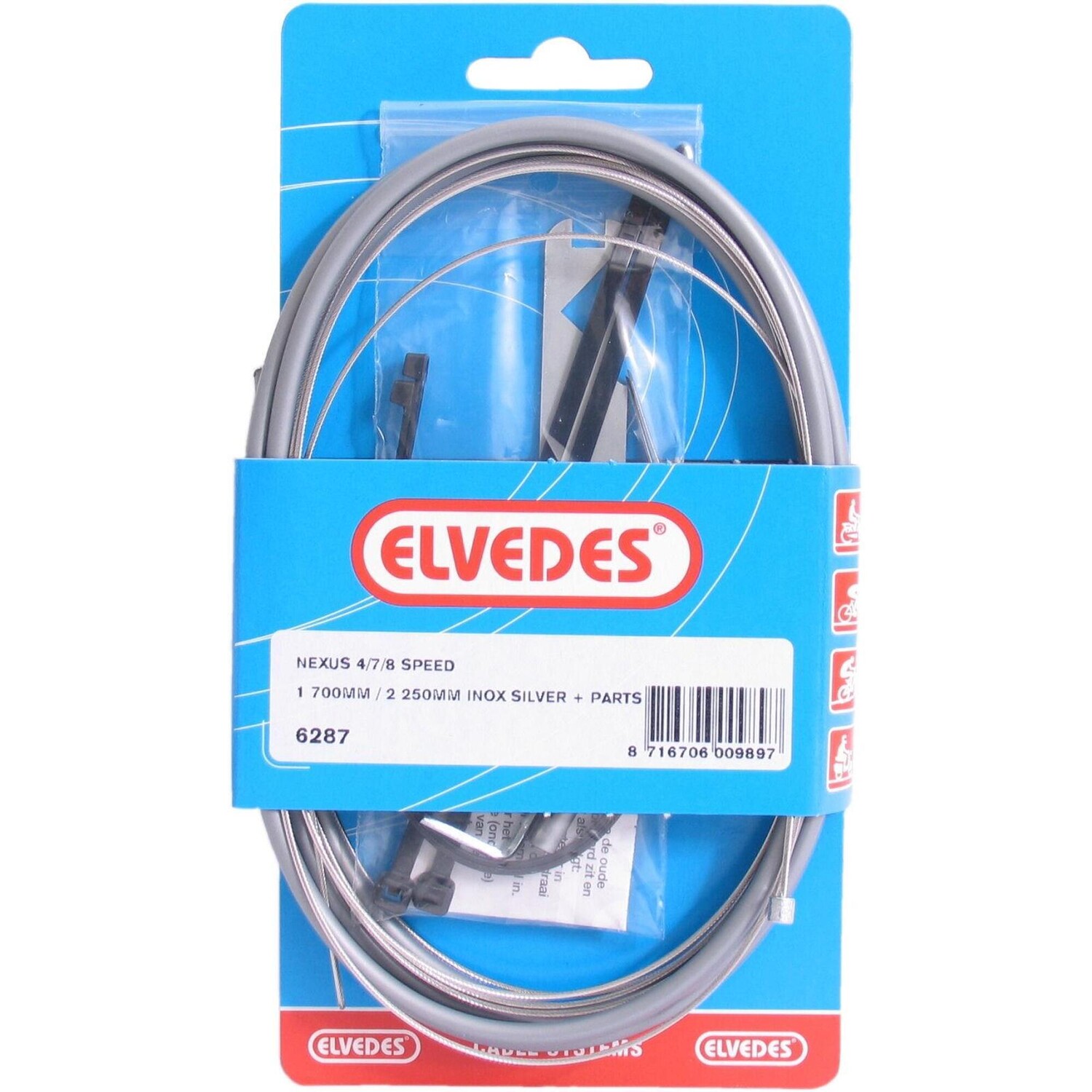 

Комплект кабелей передачи Elvedes Nexus 4/7/8 Speed, серебро / серебро / серебро