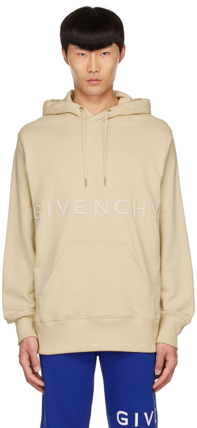 

Худи бежевого цвета с вышивкой 4G Givenchy