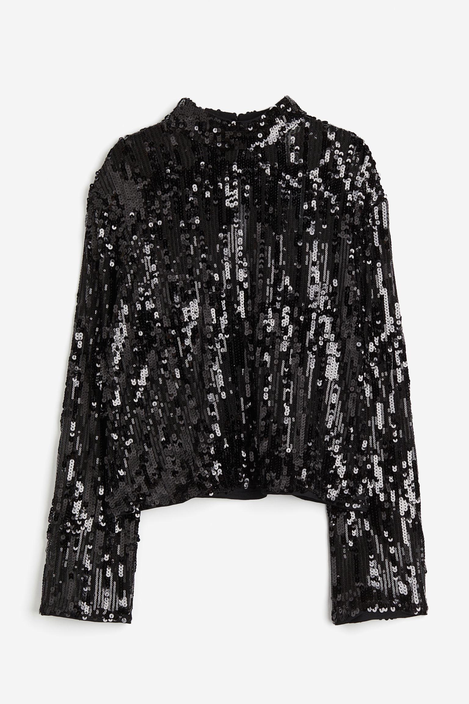 Блузка H&M Sequined, черный