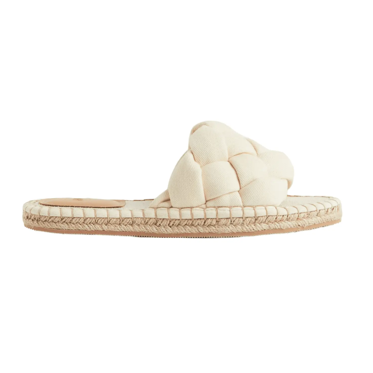 

Шлепанцы H&M Braided Espadrille Slides, кремовый