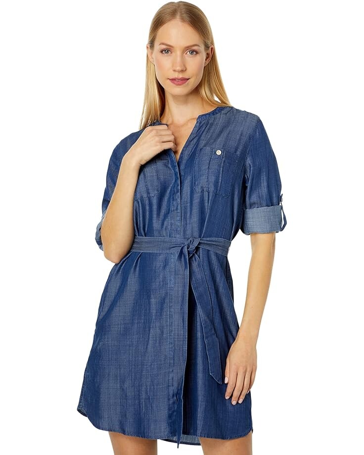 

Платье Tommy Bahama Mission Beach Indigo Long Sleeve, цвет Mid Sun Wash