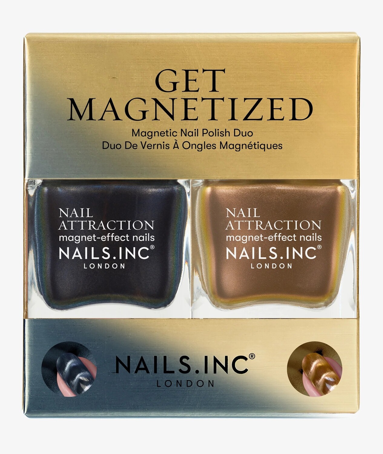 

Набор лаков для ногтей Nails Inc Duo Get Magnetised, 2 предмета