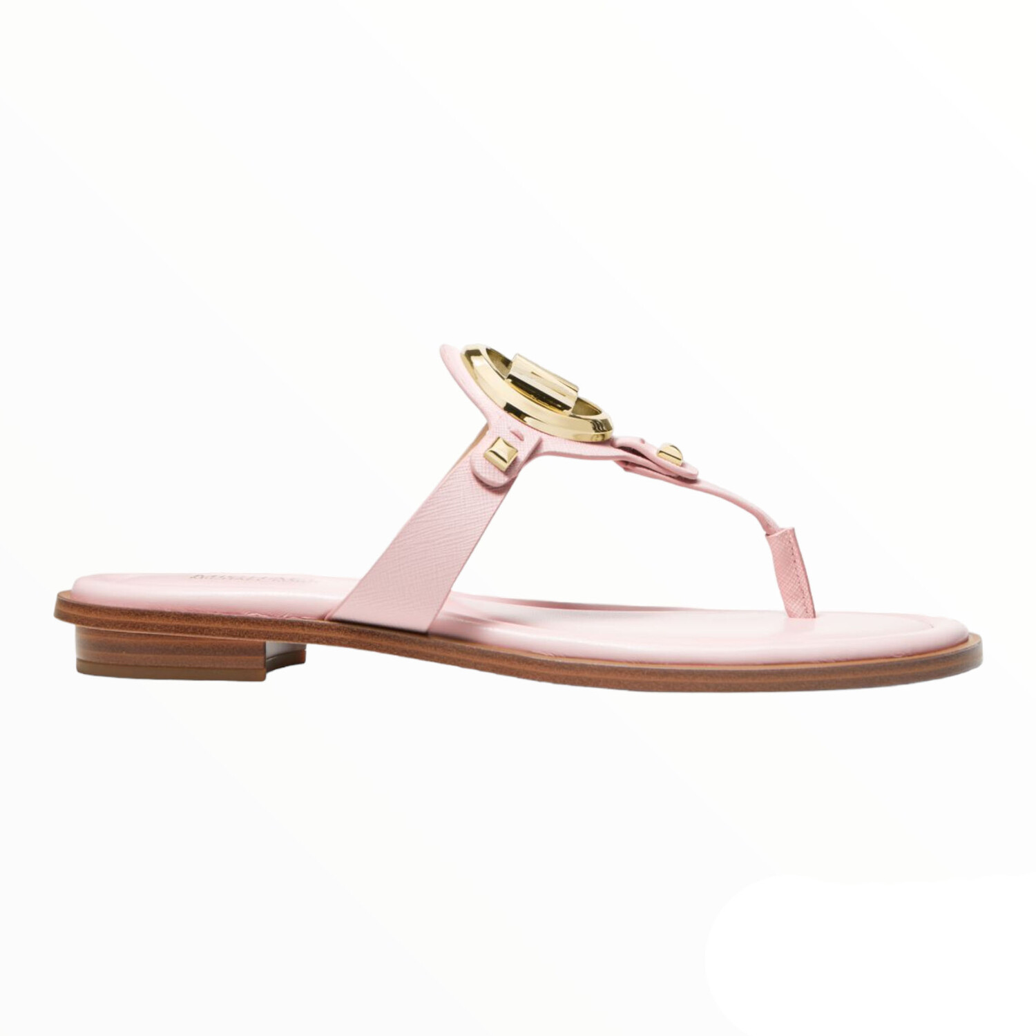 

Сандалии Michael Michael Kors Aubrey Faux Leather T-Strap, розовый