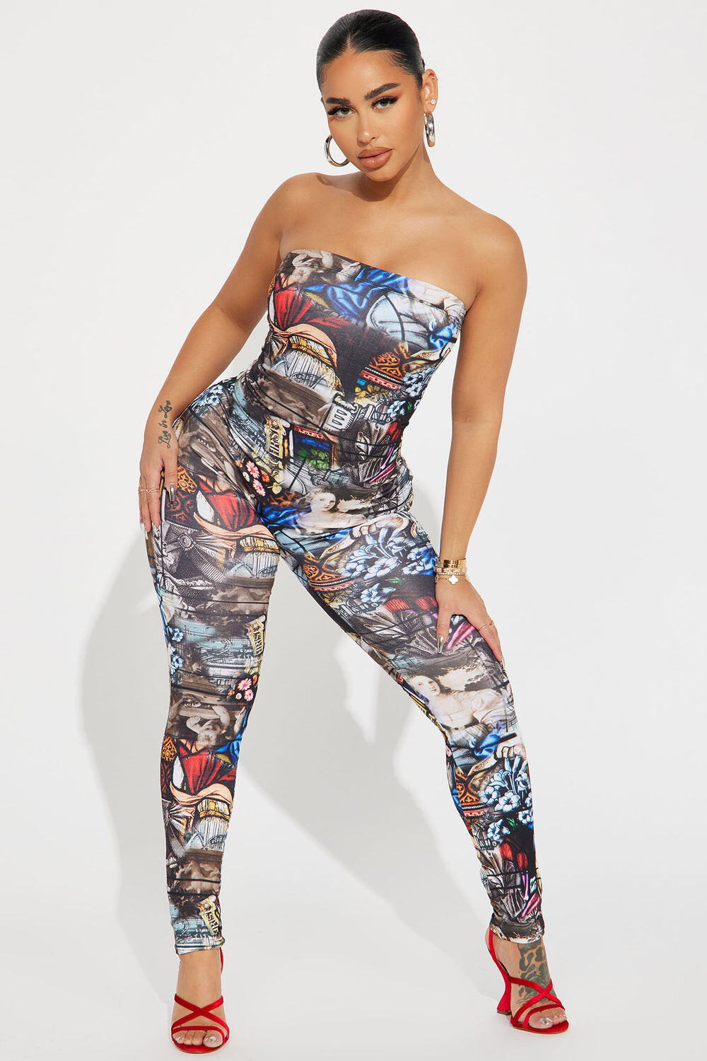 

Комбинезон Fashion Nova M3787D, разноцветный