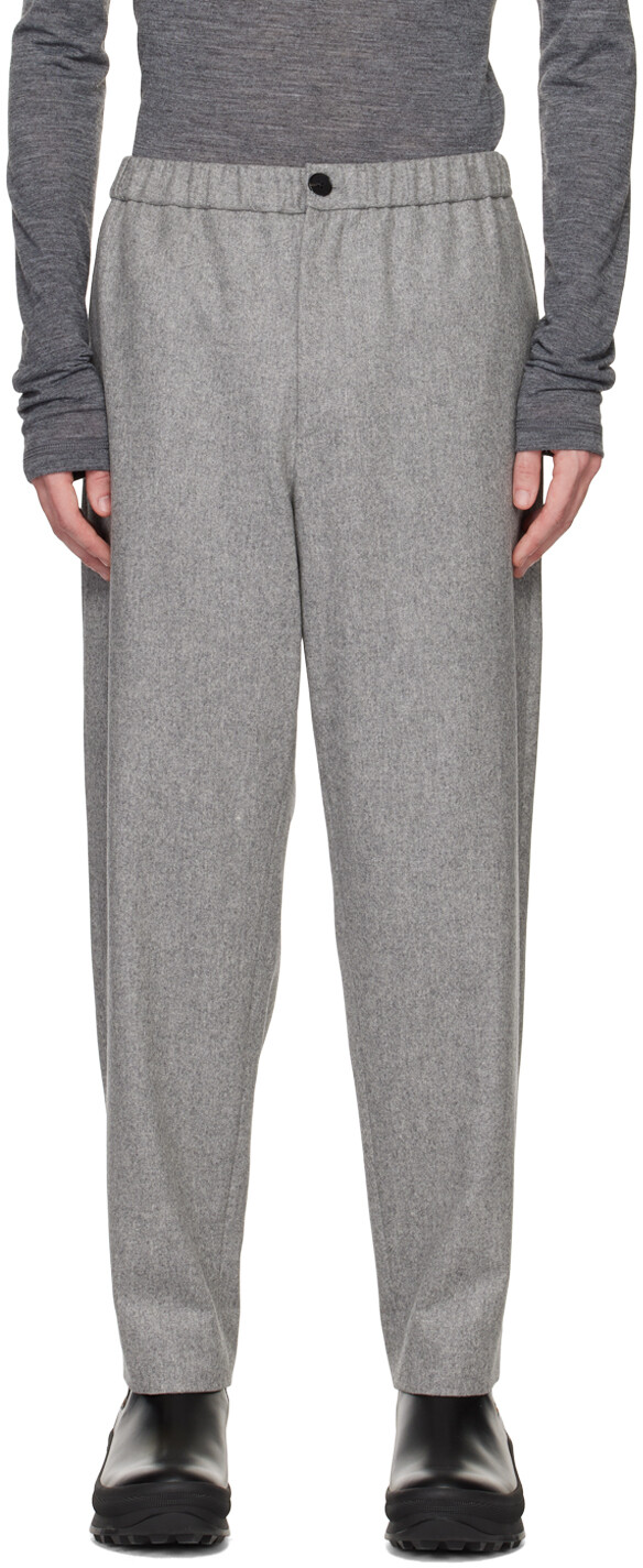 

Серые брюки с эластичным поясом Jil Sander, Серый