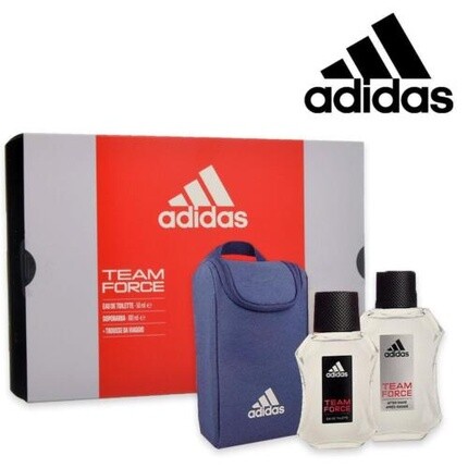 

Adidas Team Force EDT 50 мл мужской одеколон с лосьоном после бритья и мешочком