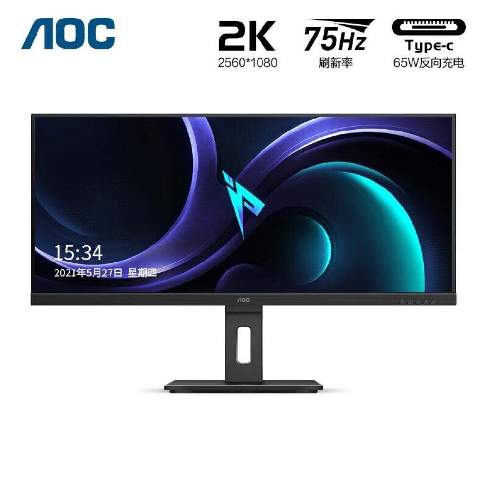 

Монитор AOC Q34P2C 34" IPS с соотношением сторон 21:9